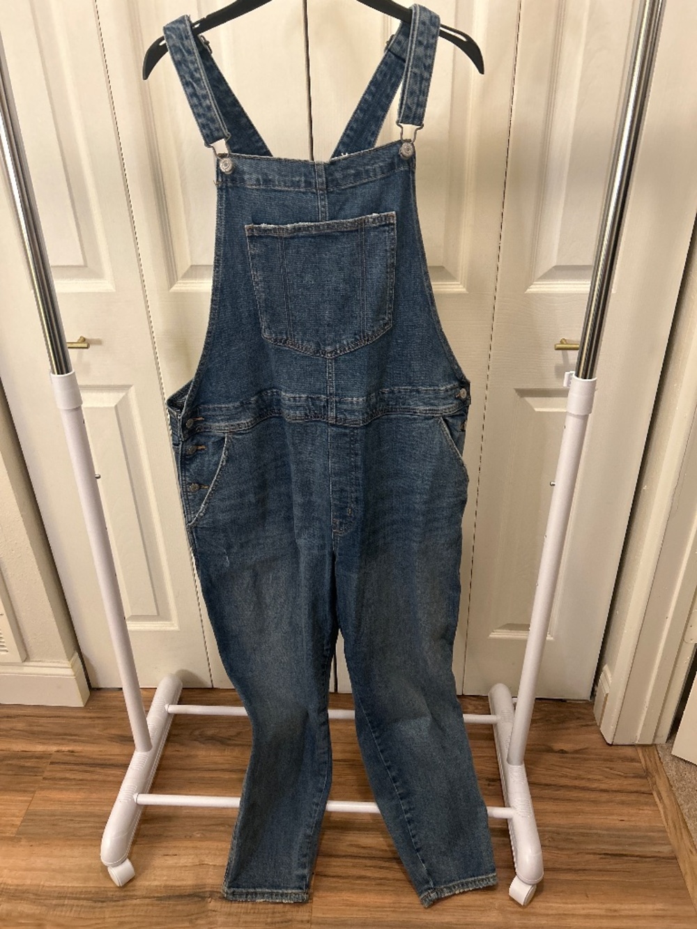 Old Navy Distressed Denim Overalls Size 18
